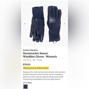 Outdoor Research Black Windbloc Gloves